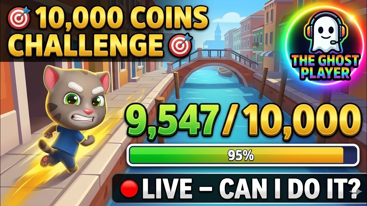 🔴 LIVE: Tom Gold Run – 10,000 COINS CHALLENGE 🏆