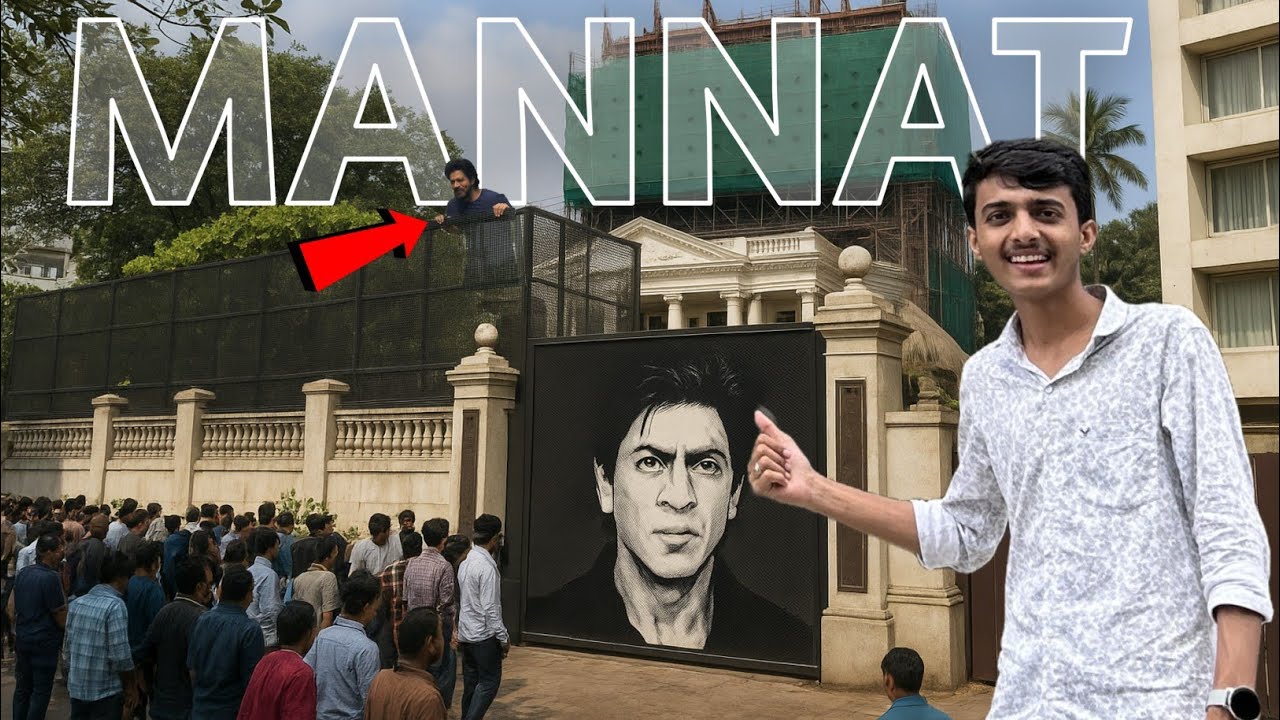 Shahrukh Khan Ka Ghar 😱| Mannat | SRK Home Vlog | Bandstand Vlog | Mumbai Vlog | The Desi Traveller