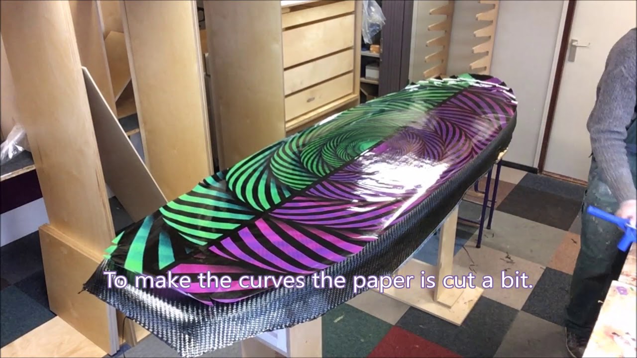 Build a windsurfboard Part 6 (of 8); Laminating the deck.