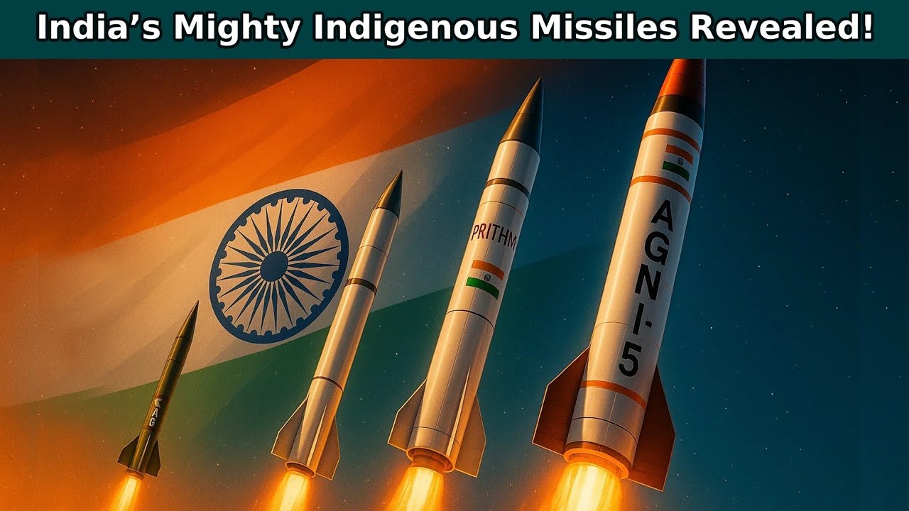 Top 12 Indigenous Indian Missiles That Redefine Global Defense Power! 2025