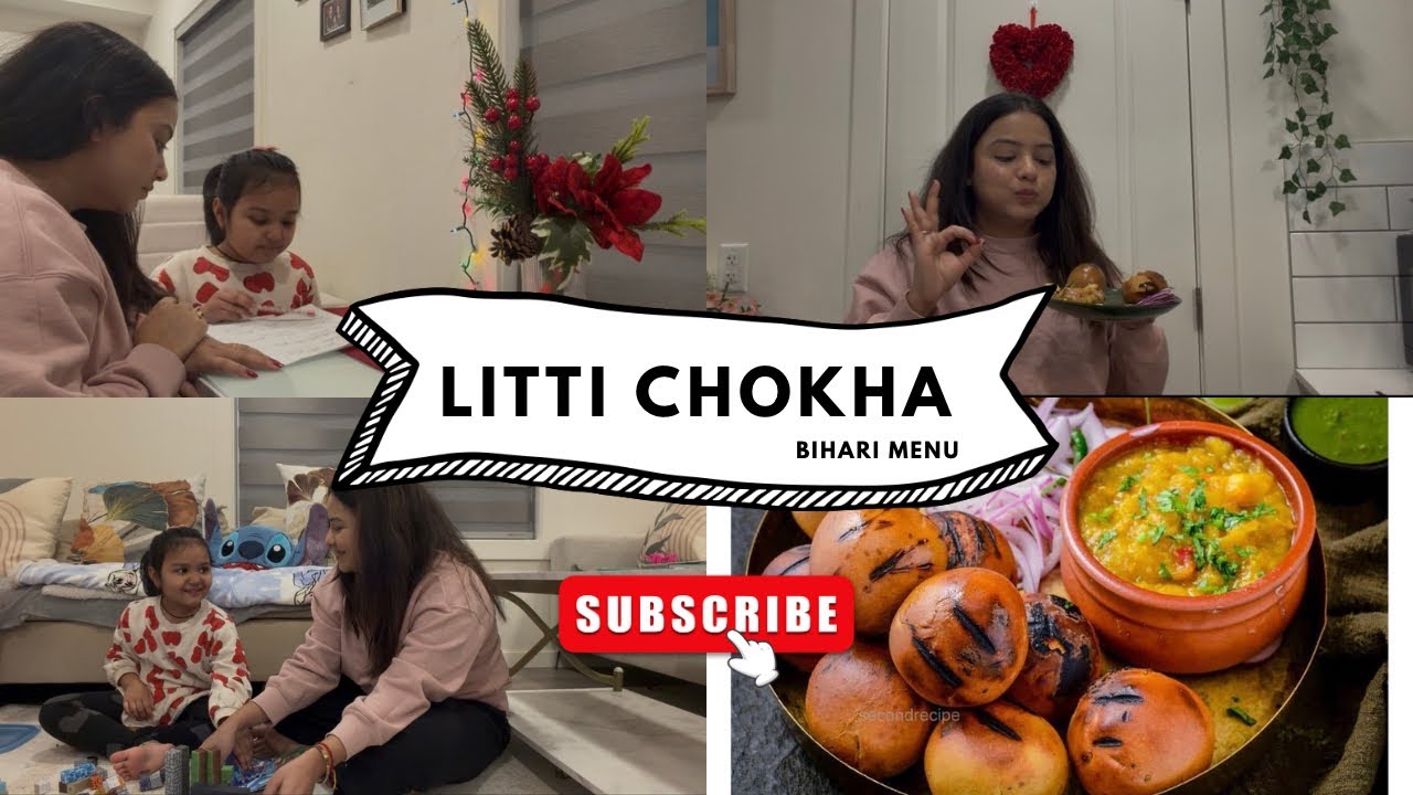 First Time Cooking Litti Chokha | Simple Bihari Food | Mom Life in 🇨🇦 ❤️ | Chandabisth22 |