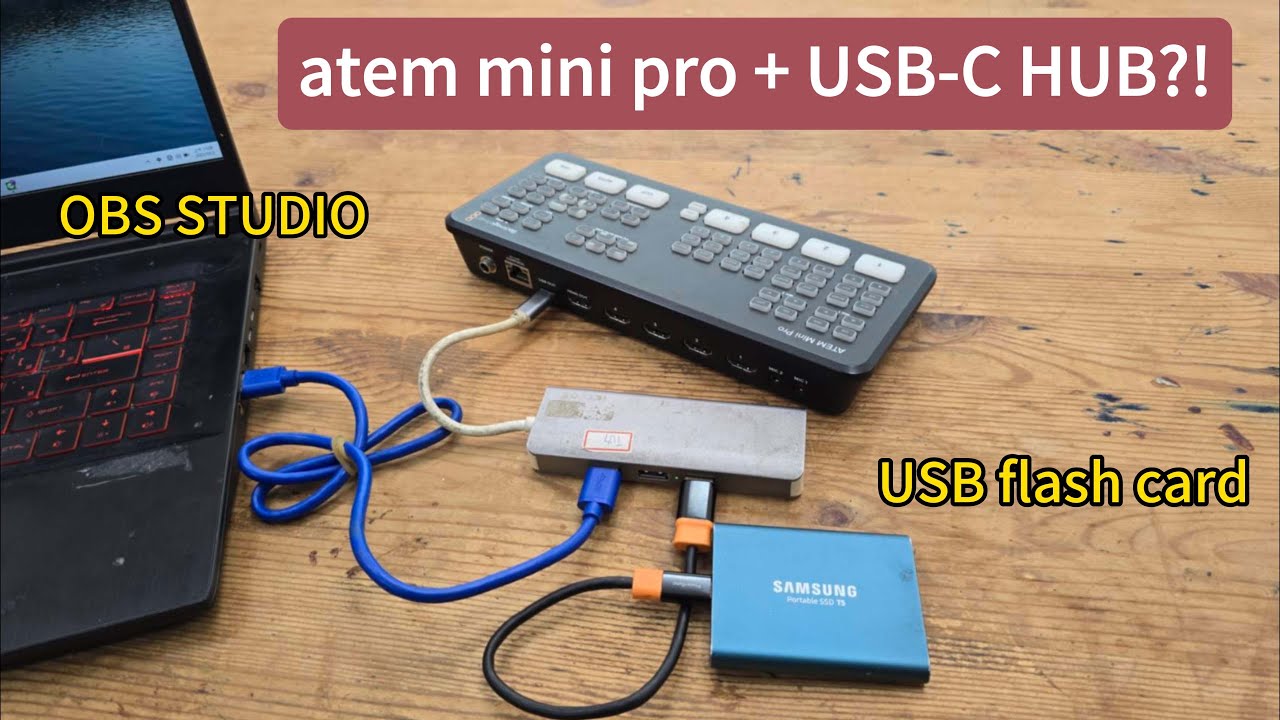 ATEM Mini Pro USB-C do OBS i nagrywania bezpośrednio na dysk SSD