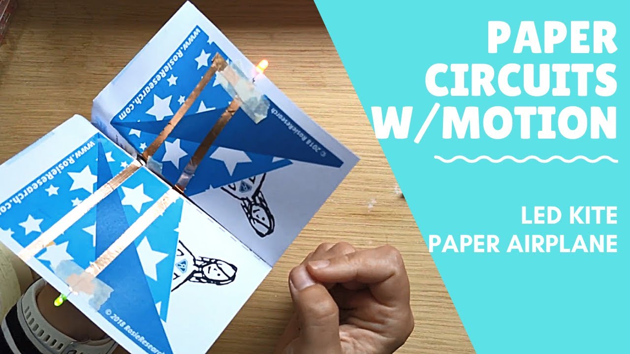 LED Kite Airplane Paper Circuit