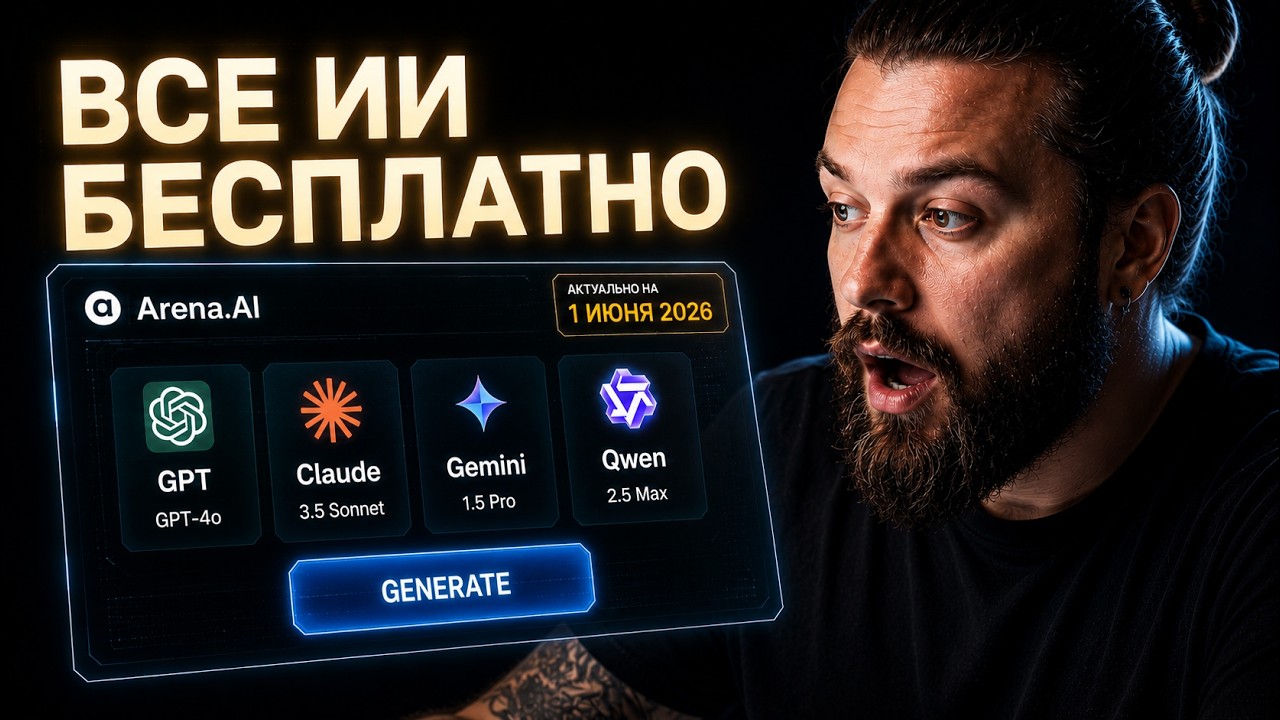 ВСЕ НЕЙРОСЕТИ БЕСПЛАТНО? Обзор Arena.AI &mdash; GPT, Claude, Gemini и АИ-агенты в одном месте!