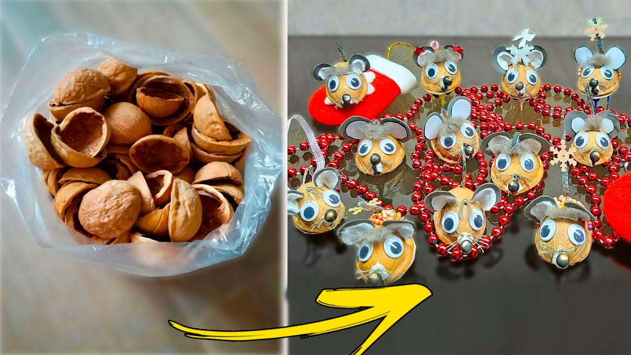 Крутые идеи из скорлупы грецкого ореха