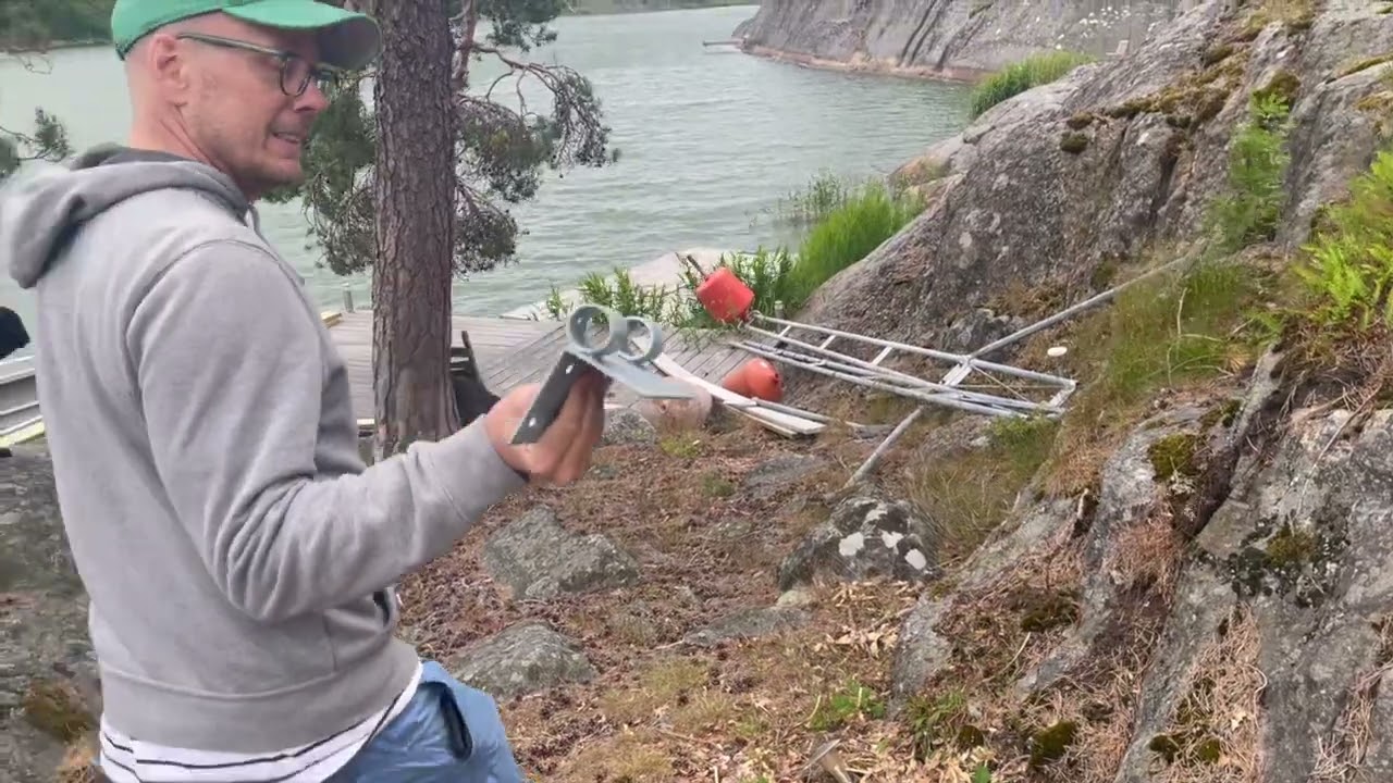 Montera Y-bommar på befintlig brygga