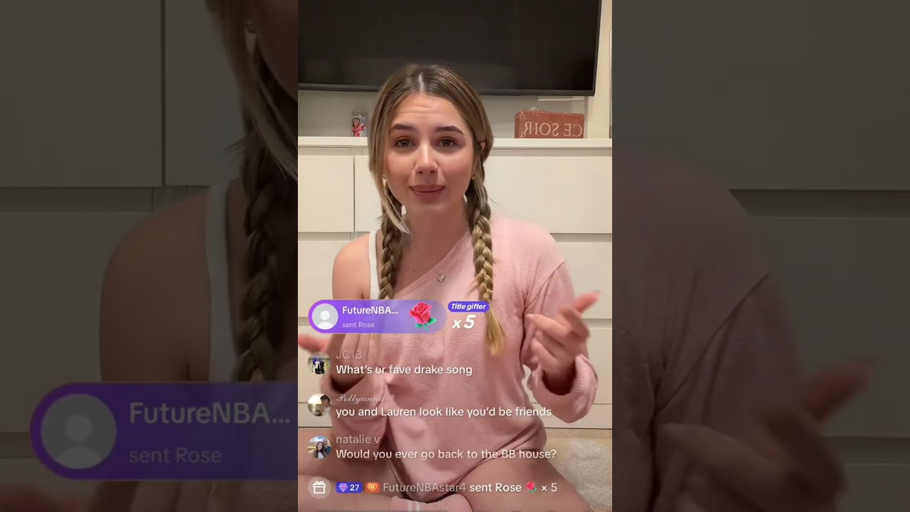 Pt 1 of 2 BB26 Leah some of her tiktok live,chatting with some fans 12/02/26 👀👇