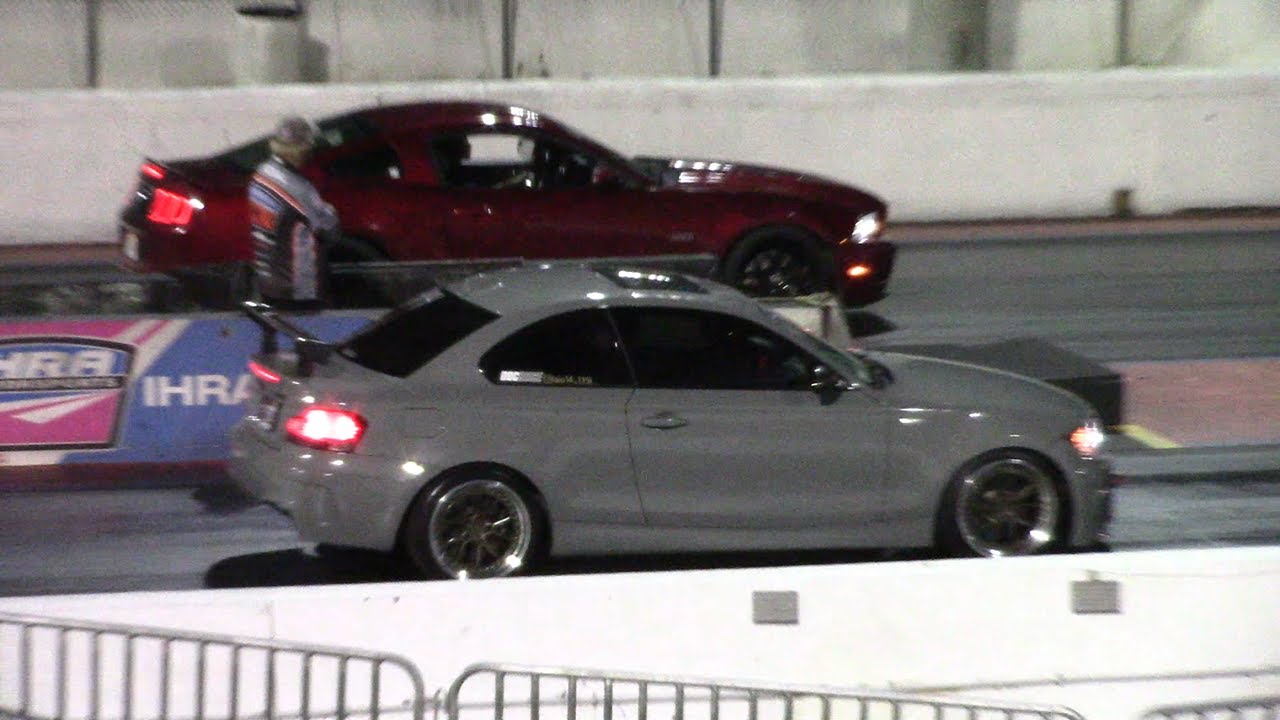 BMW 135i vs Mustang GT, Jeep Trackhawk & Infiniti Q50 1/4 Mile Drag Races