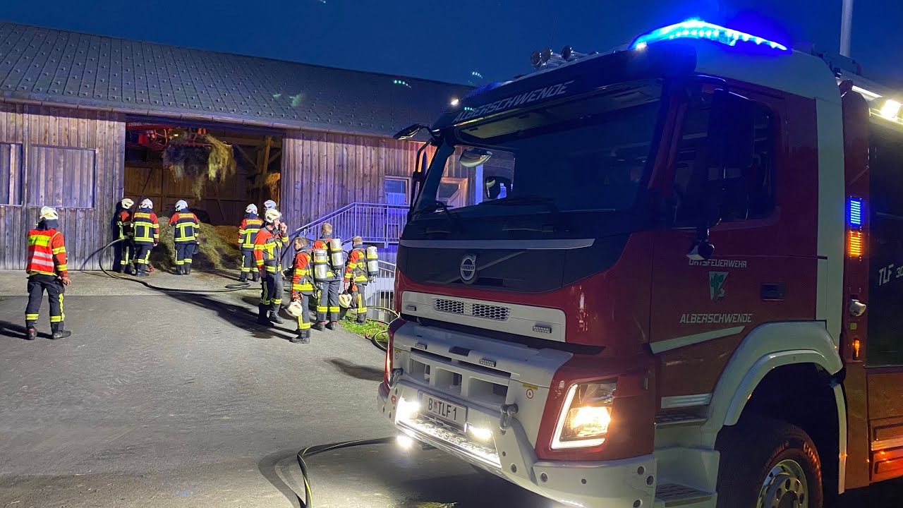 Abendlicher Heustockbrand in Alberschwende