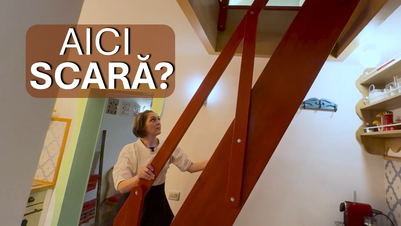 Cum poți face o scară fixă către pod într-un spațiu îngust