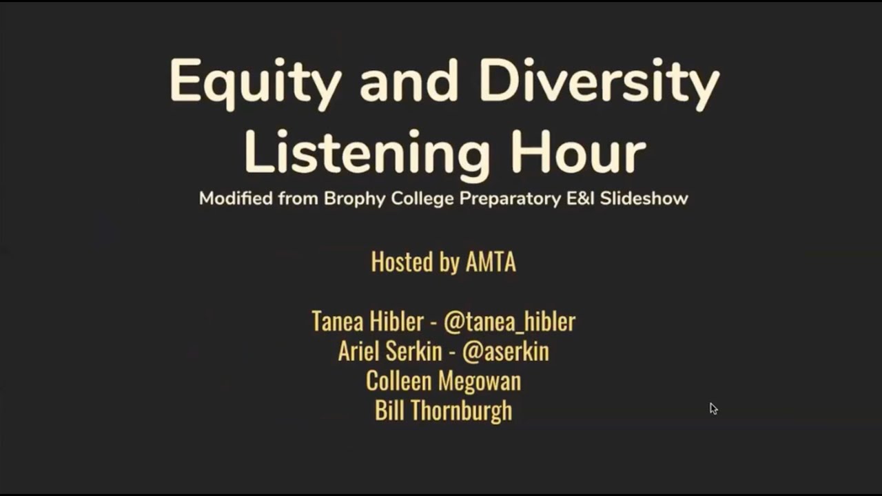 Equity & Diversity Conversation & Listening Hour (2020)