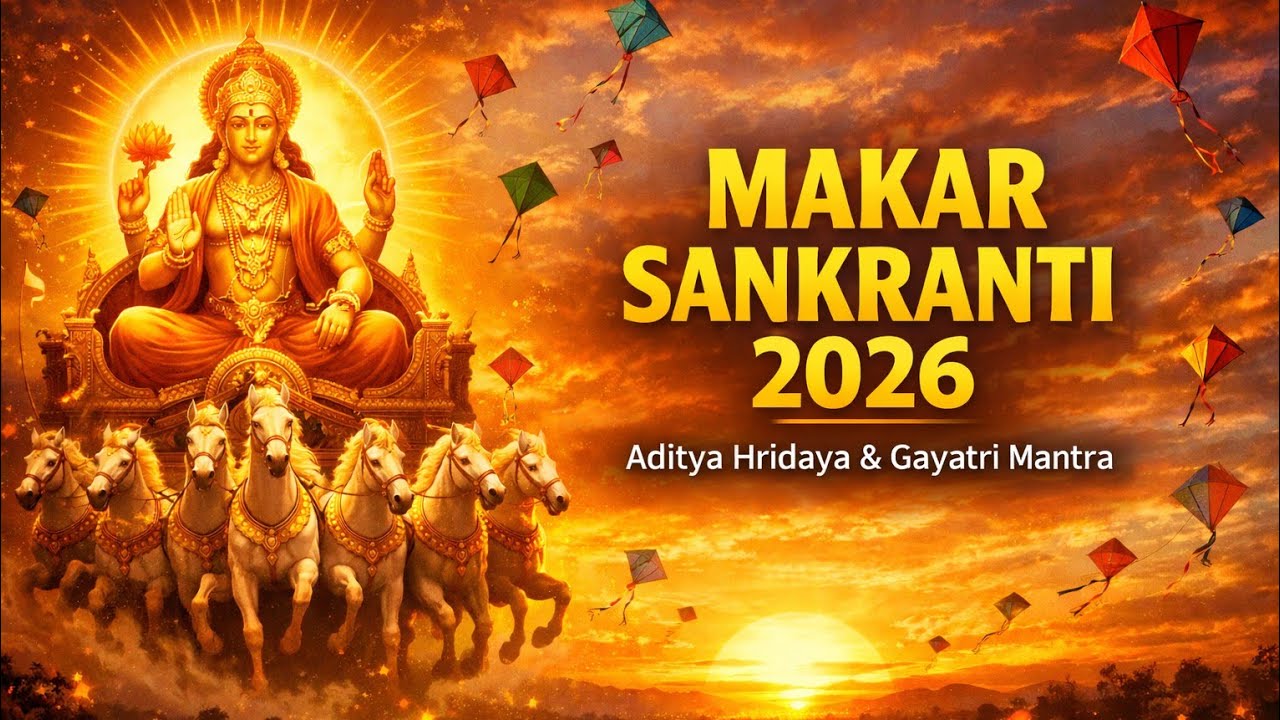 Makar Sankranti 2026 Special: Aditya Hridaya Stotram & 108 Gayatri Mantra ☀️🪁