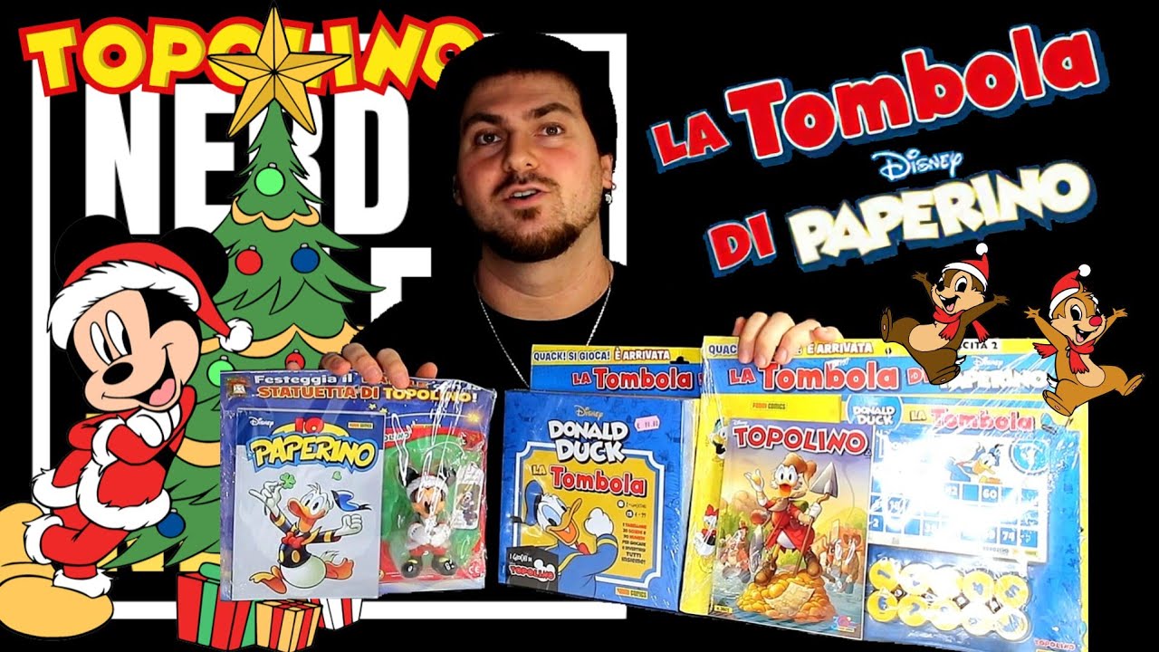 LA TOMBOLA DI PAPERINO + STATUETTA TOPOLINO NATALE!!! 🎄🎅🏻 Gadget TOPOLINO 🌠