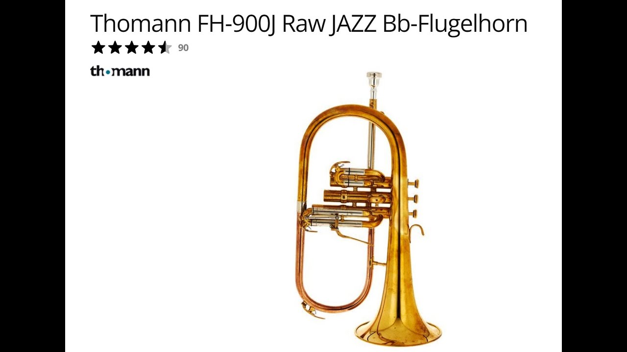 Обзор флюгельгорна Thomann FH-900J Raw JAZZ Bb Flugelhorn review