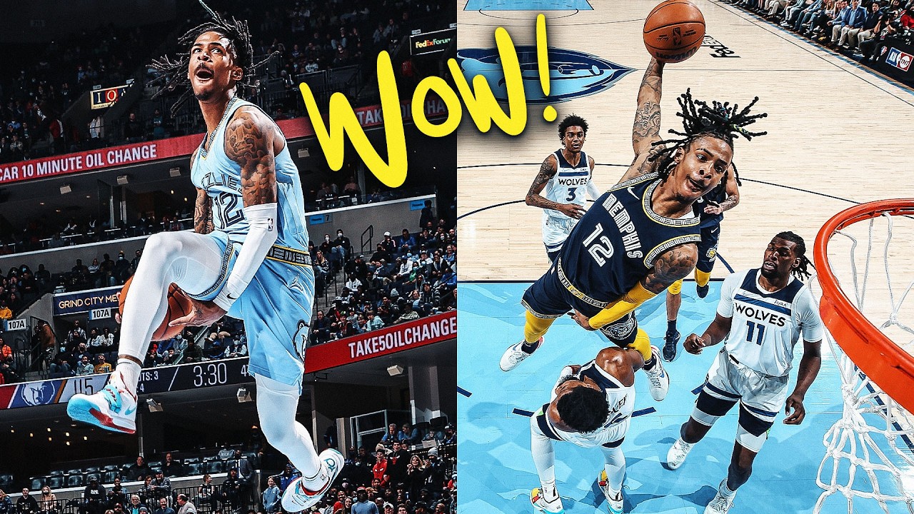 Самые ВЗРЫВНЫЕ моменты Ja Morant в Мемфисе 👀 🔥