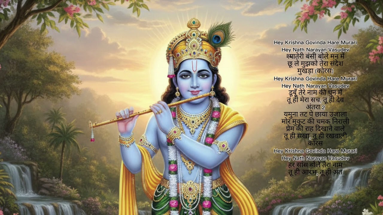 Hey Krishna Govinda Hare MurariHey Nath Narayan Vasudev🙏🕉