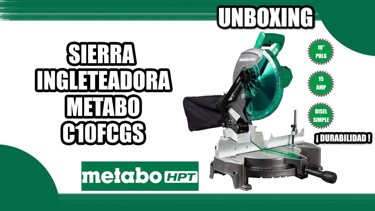 NUEVA Sierra de Inglete Metabo HPT C10FCG - Económica #metabo #sierra