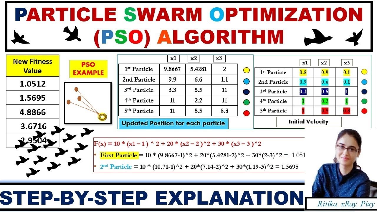 Пример алгоритма оптимизации роя частиц (PSO) с пошаговым объяснением ~xRay Pixy