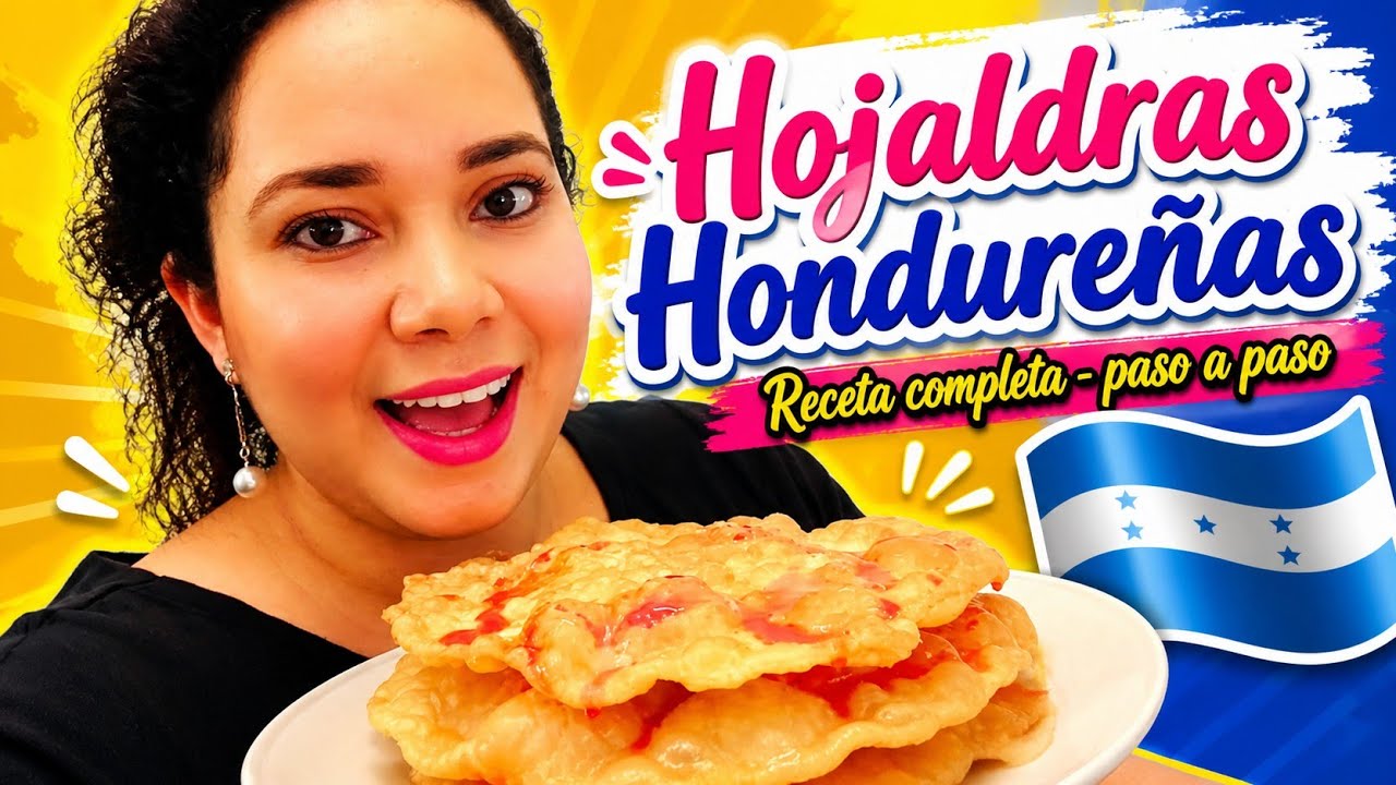 CÓMO Hacer HOJALDRAS HONDUREÑAS | cómo hacer HOJUELAS Hondureñas RECETA paso a paso