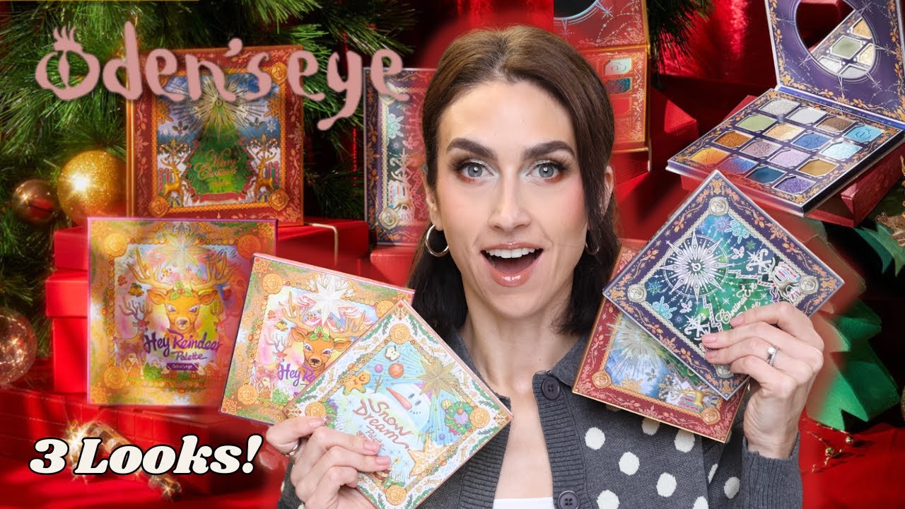 ODEN'S EYE HOLIDAY COLLECTION 2023! & A SURPRISE!!!!! | 3 Looks, Swatches & Close Ups!