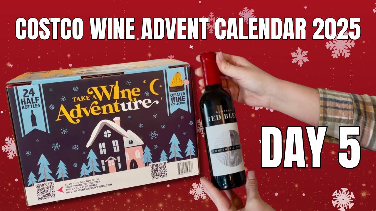 Costco Wine Advent Calendar 2025 | Day 5 | Concentric Circles Red Blend | Holiday Wine Tasting