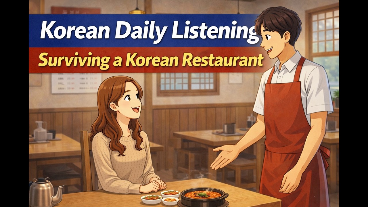 The Only Restaurant Korean You’ll Ever Need 👍#koreanlanguage