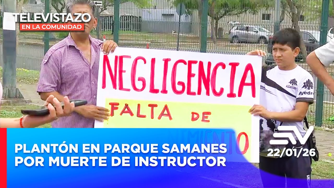 Plantón en Parque Samanes por muerte de instructor   | Televistazo Comunidad