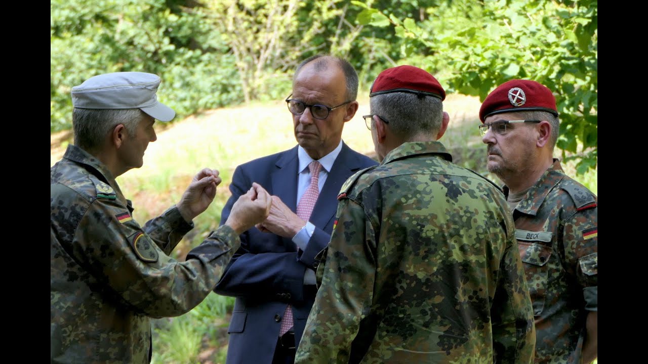 Friedrich Merz Antrittsbesuch Bundeswehr OFK Schwielowsee