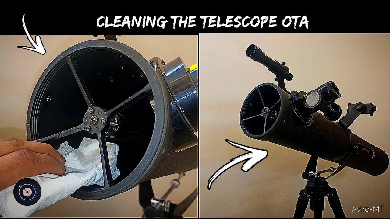 I cleaned my Newtonian telescope tube - did it even matter?  Astro-MT #telescope 