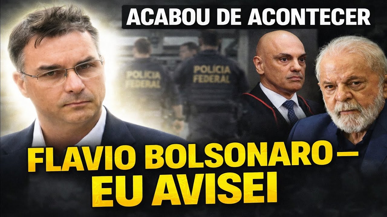 ACABOU DE ACONTECER COM FLAVIO BOLSONARO - EU AVISEI