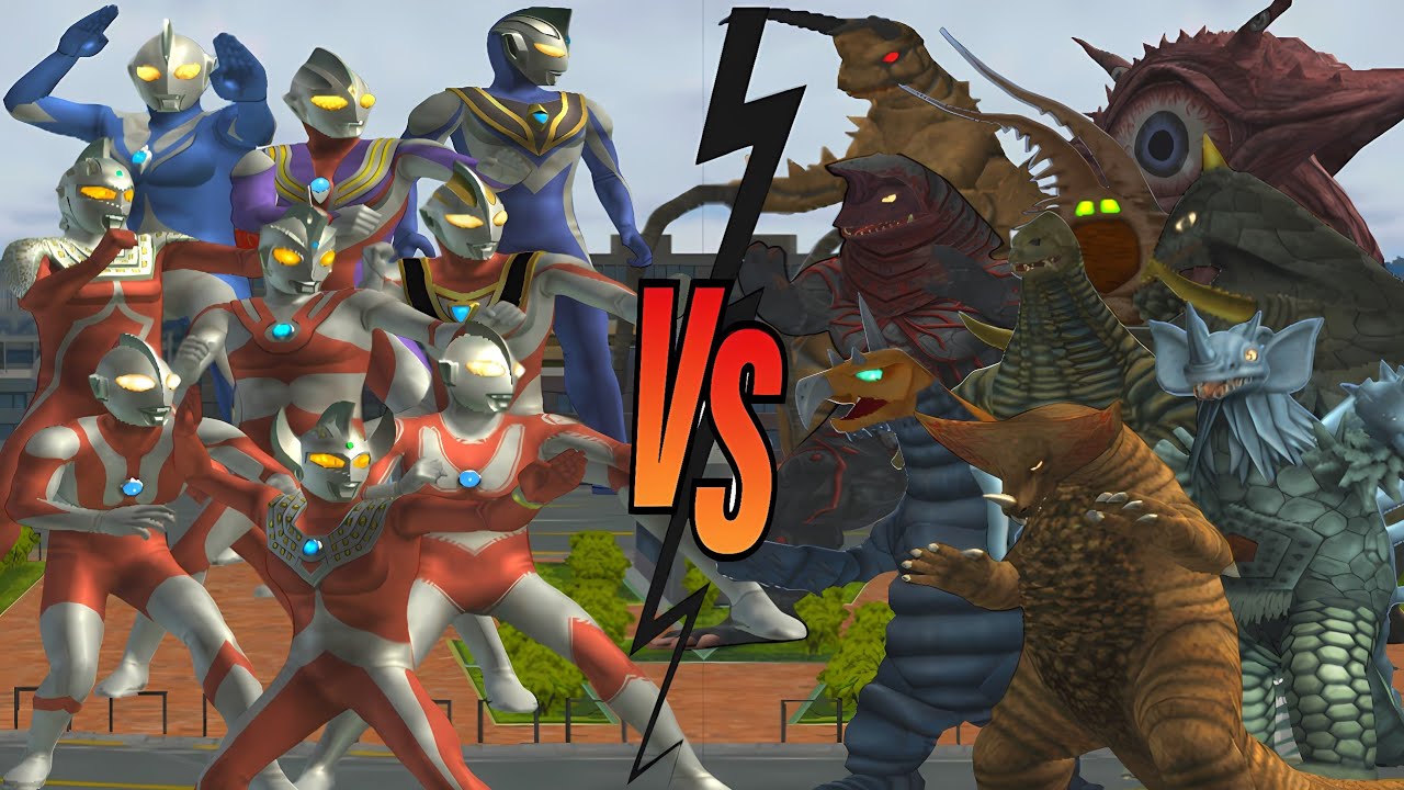ウルトラマン TARO VS GOMORA, ULTRAMAN VS TYRANT, JACK VS VAKISHIM, ACE VS REDKING #ウルトラマン #怪獣 #ultraman