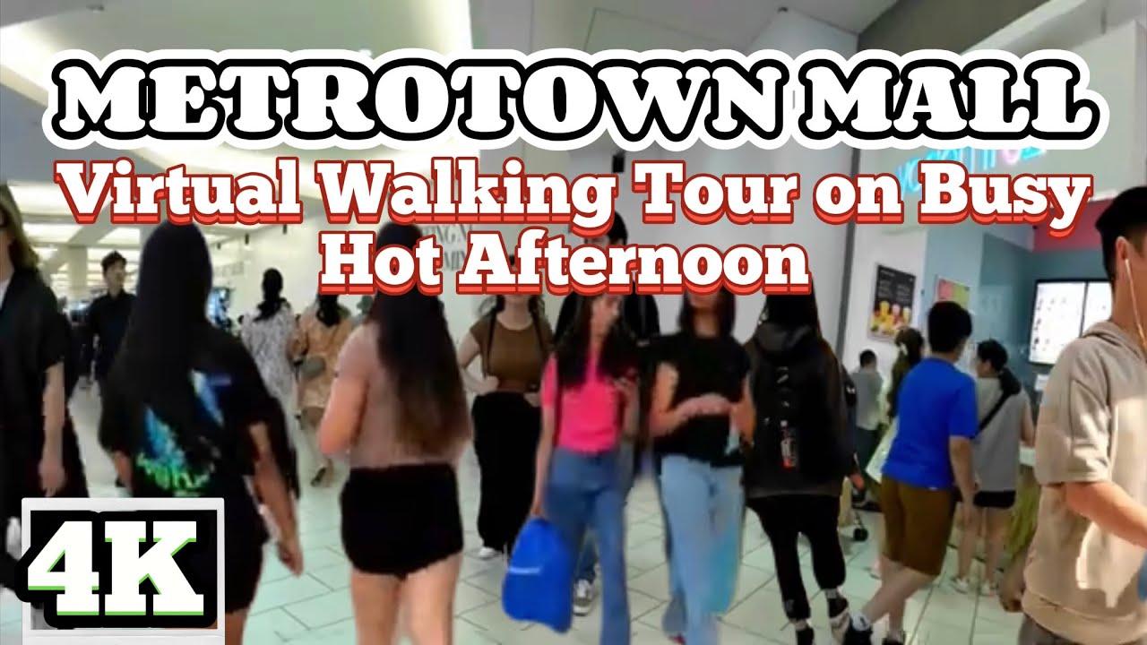 4K METROTOWN MALL Virtual Walking Tour on a Busy Hour/Burnaby BC,Canada 🇨🇦