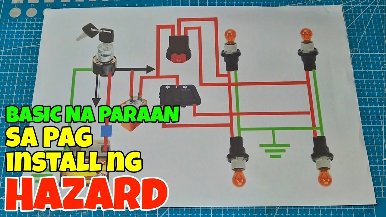BASIC NA PARAAN SA PAG INSTALL NG HAZARD SA MOTOR