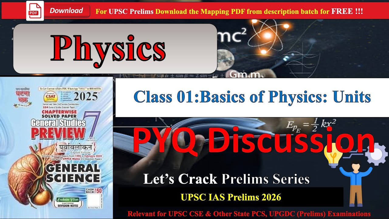 Ghatna Chakra: Science: Measurements, Units & Dimensions 🔥 Physics Basics Complete #upsc2026