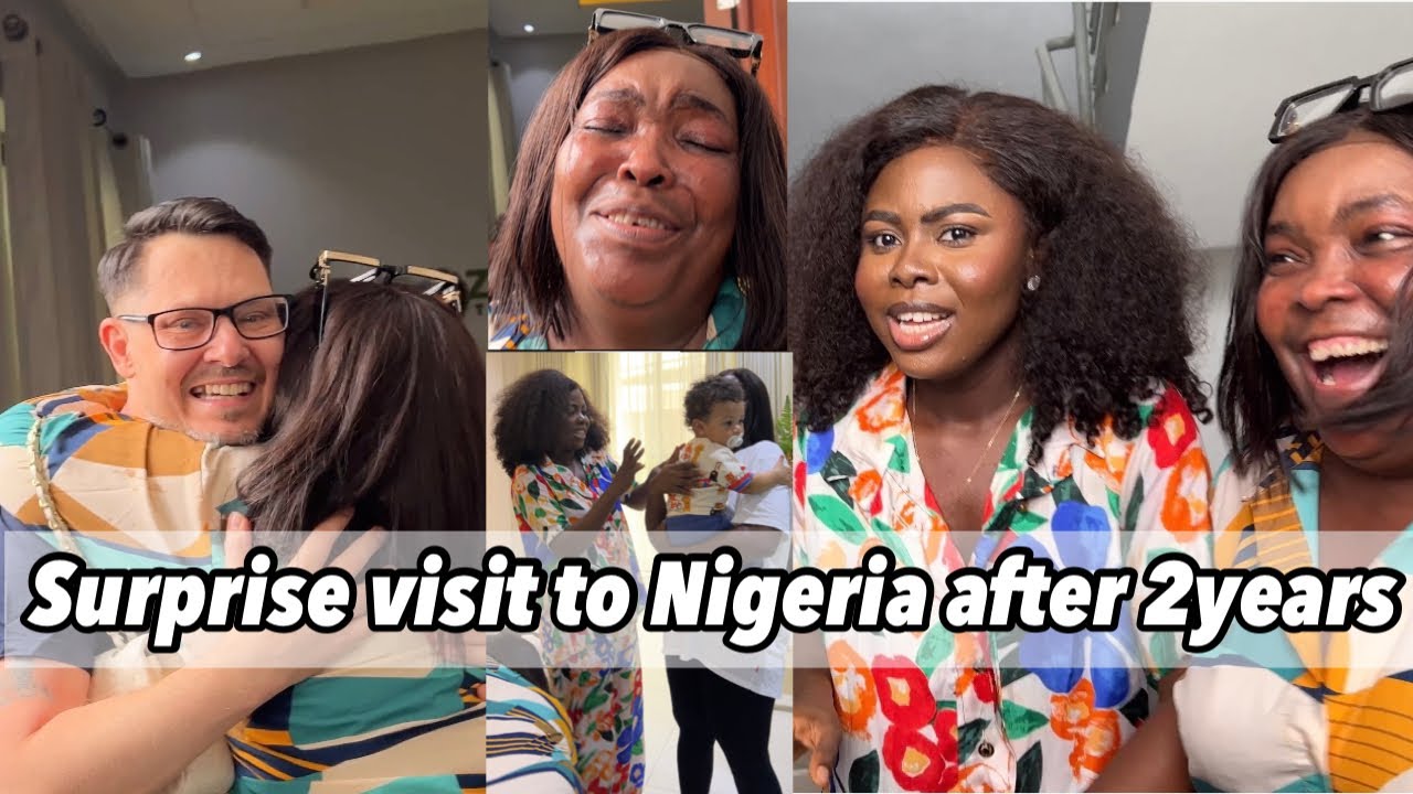 Surprising my family coming home | My family meets my husband and son for the first time