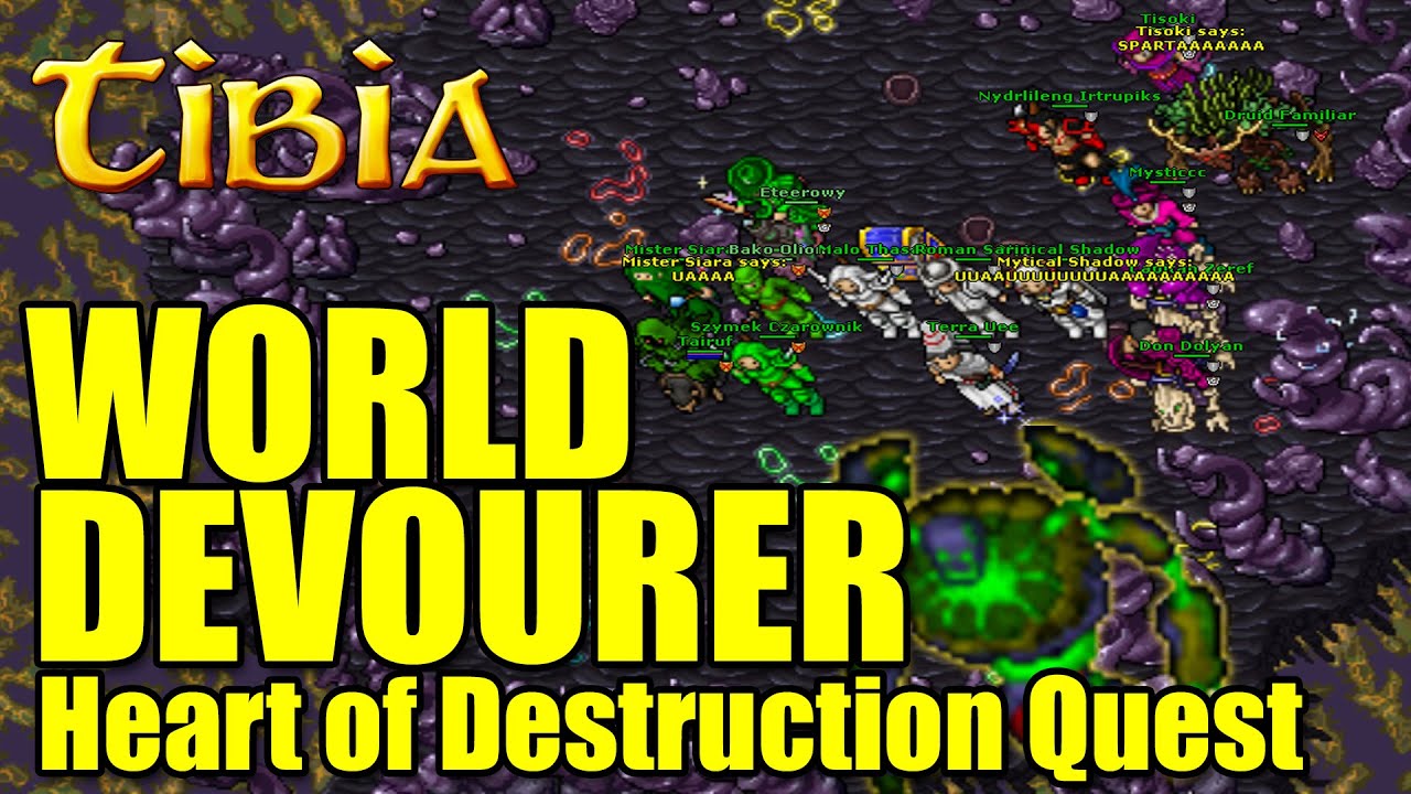 GOLD FINAŁY PO RAZ PIERWSZY! - Tibia - World Devourer - Heart of Destruction Quest