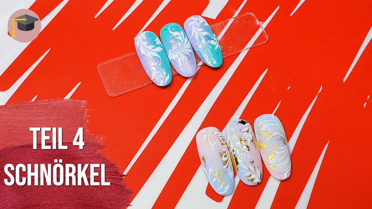 Schnörkel Nailart mit Painting Gel - Teil 4 | Tutorial #77