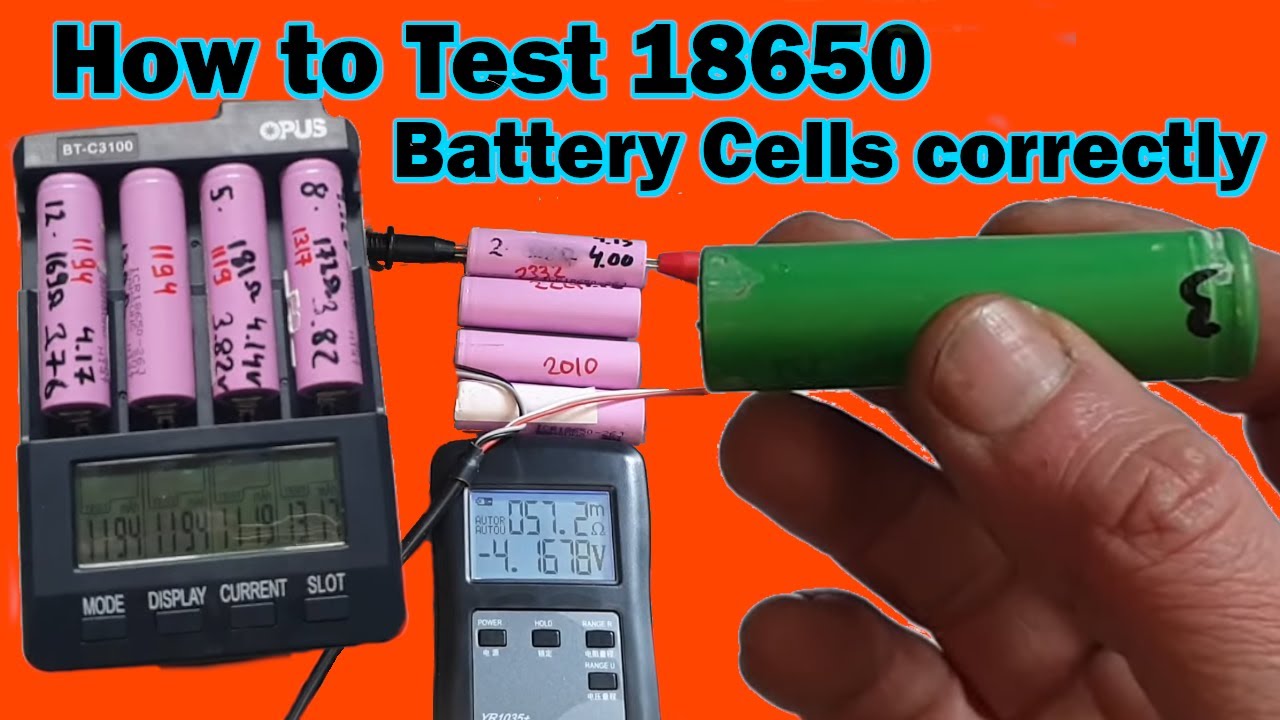 🔋 How to Test 18650, 21700 Battery Cells correctly / From A-Z