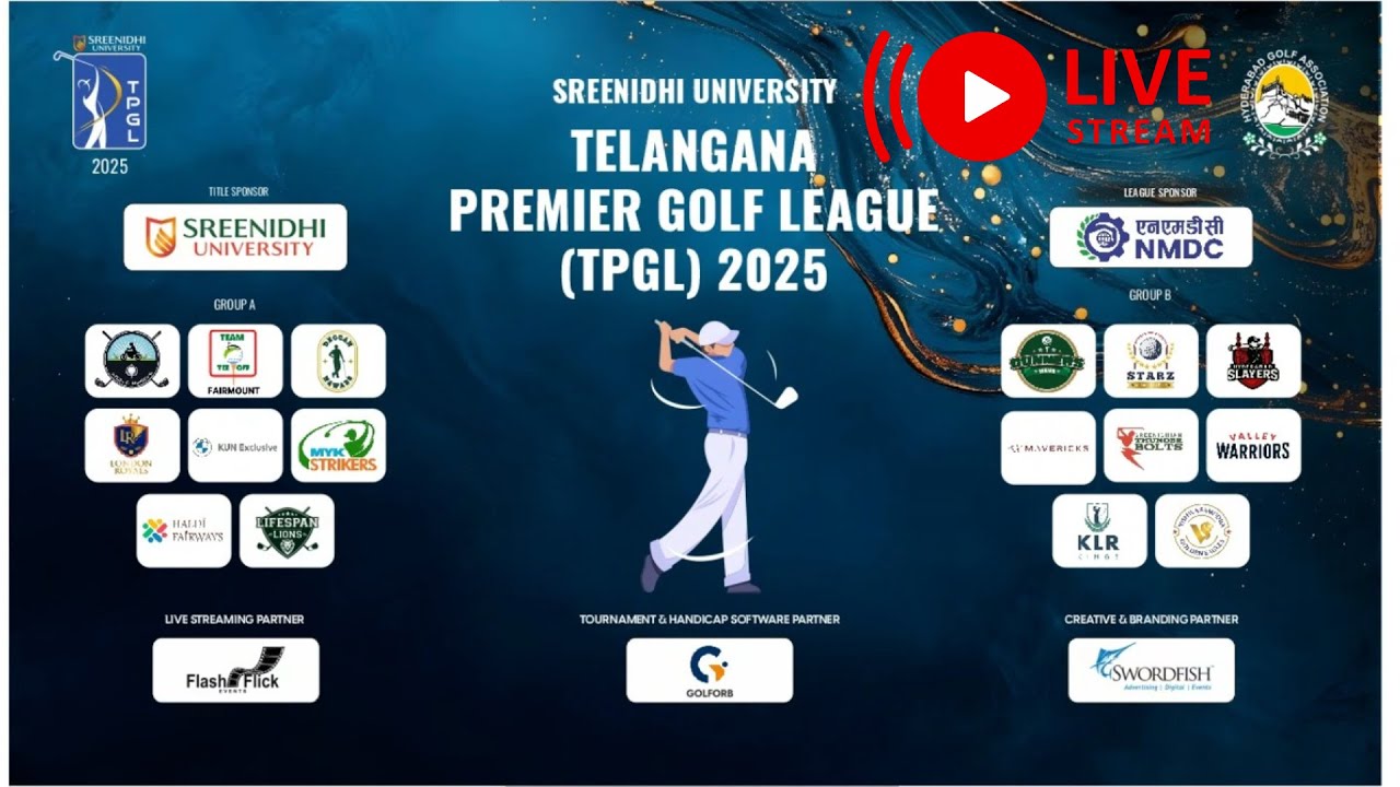 Sreenidhi University Telangana Premier Golf League 25 | FINALS LIVE