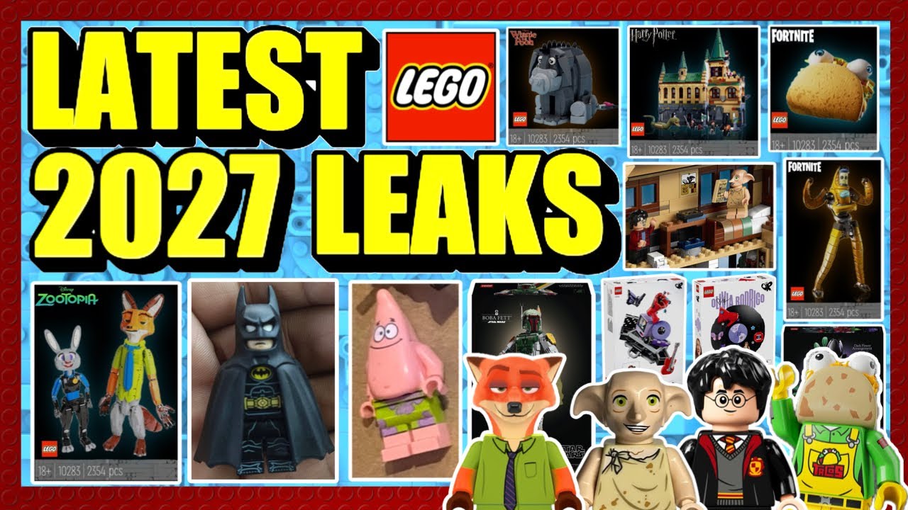 БЕЗУМНЫЕ НОВЫЕ УТЕЧКИ LEGO! Harry Potter, DC, SpongeBob, Disney, Fortnite, Star Wars И МНОГОЕ ДРУ...
