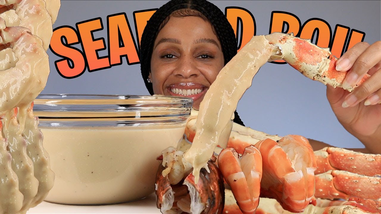 KING CRAB SEAFOOD BOIL MUKBANG - SEAFOOD EATING - CHEESY ALFREDO SAUCE - SEAFOOD BOIL - MUKBANG ASMR