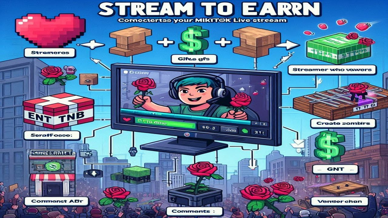 Create Your Own Local Minecraft Server in the Stream to Earn Program to Earn Money on Tiktok! [en]