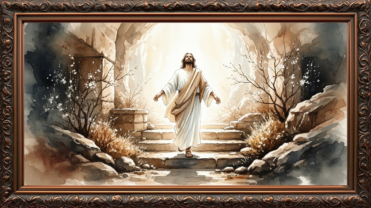 4K Peaceful Christian Art Mode | Elegant Religious Wall Art | Vintage TV Frame Live Stream