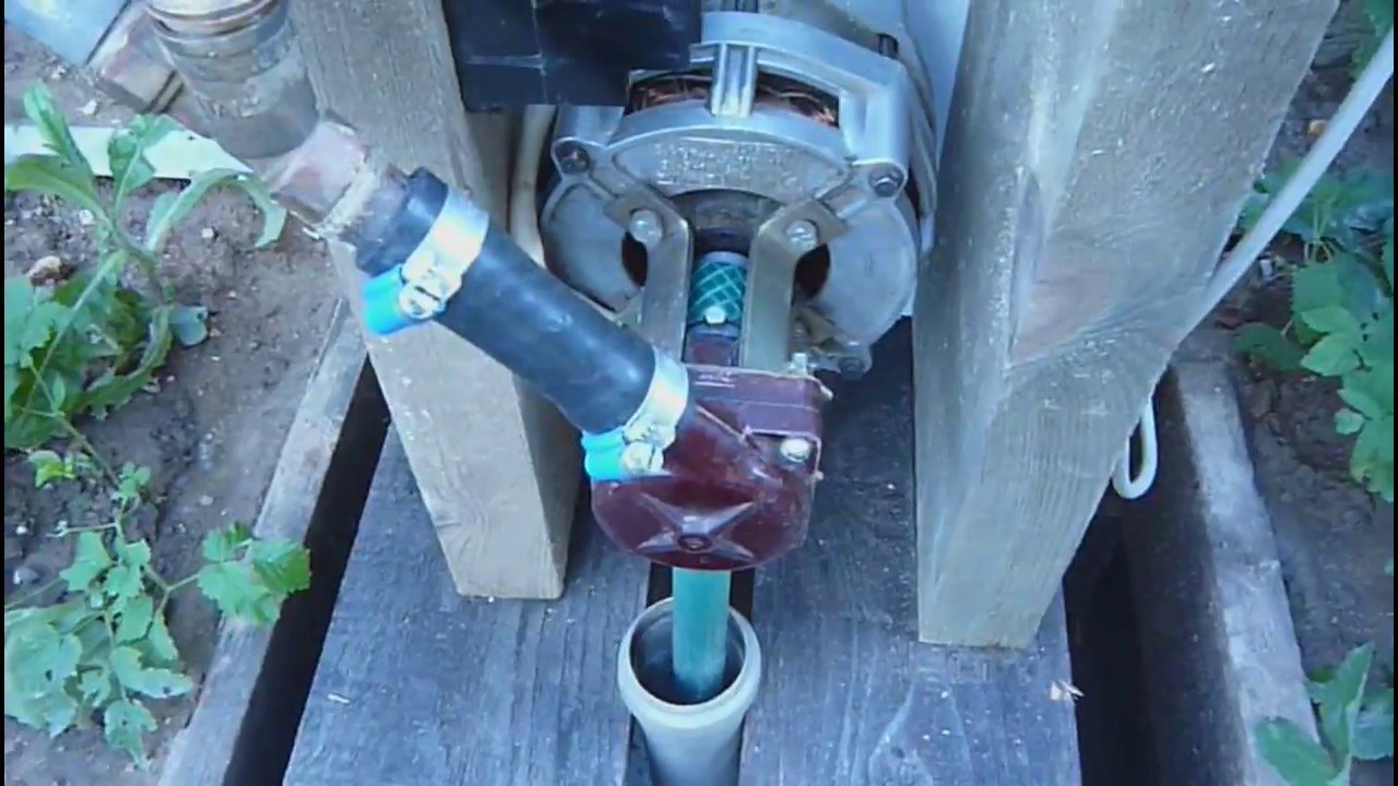 Насос от стиральной машины откачиваем воду с самодельным клапаном The pump from the washing machine