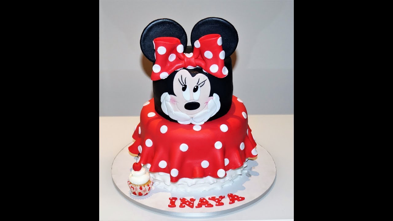 Cake decorating tutorials | how to make a MINNIE mouse cake | Sugarella Sweets
