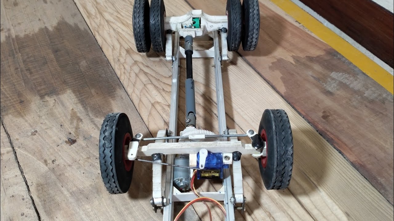 Installation of RC Truck gear servo and drive Shaft | RC make Truck gear Instalation .