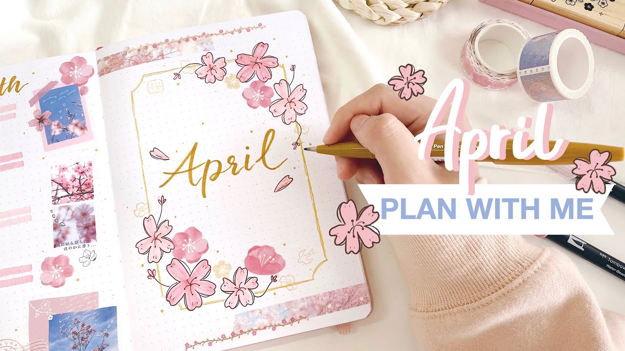 🌸 plan with me // april 2022 bullet journal setup ft. notebook therapy (+GIVEAWAY!)