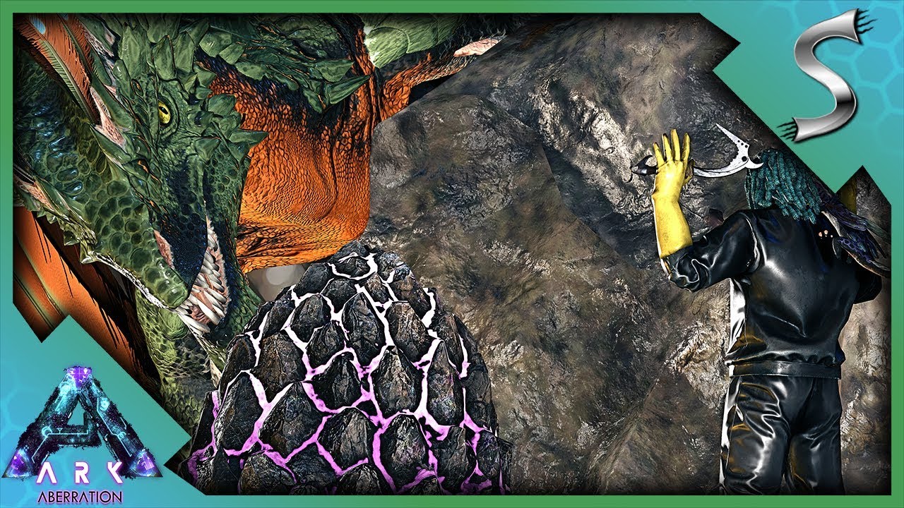 STEALING OUR FIRST ROCK DRAKE EGG WITH A MEGALOSAURUS! - Ultimate Ark [E69 - Aberration]