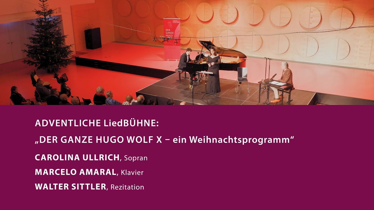 Adventliche LiedBÜHNE mit Carolina Ullrich, Sopran, Marcelo Amaral, Klavier & Walter Sittler, Lesung