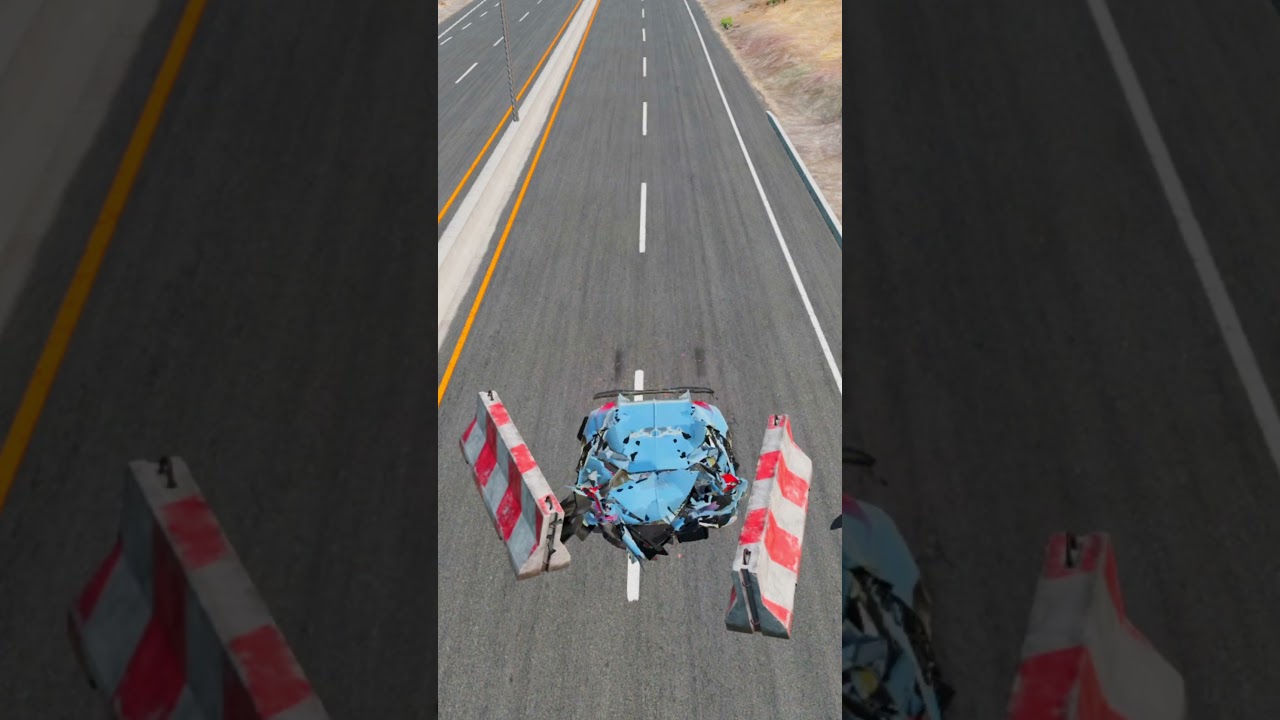 Cars vs Barriers - BeamNG.Drive